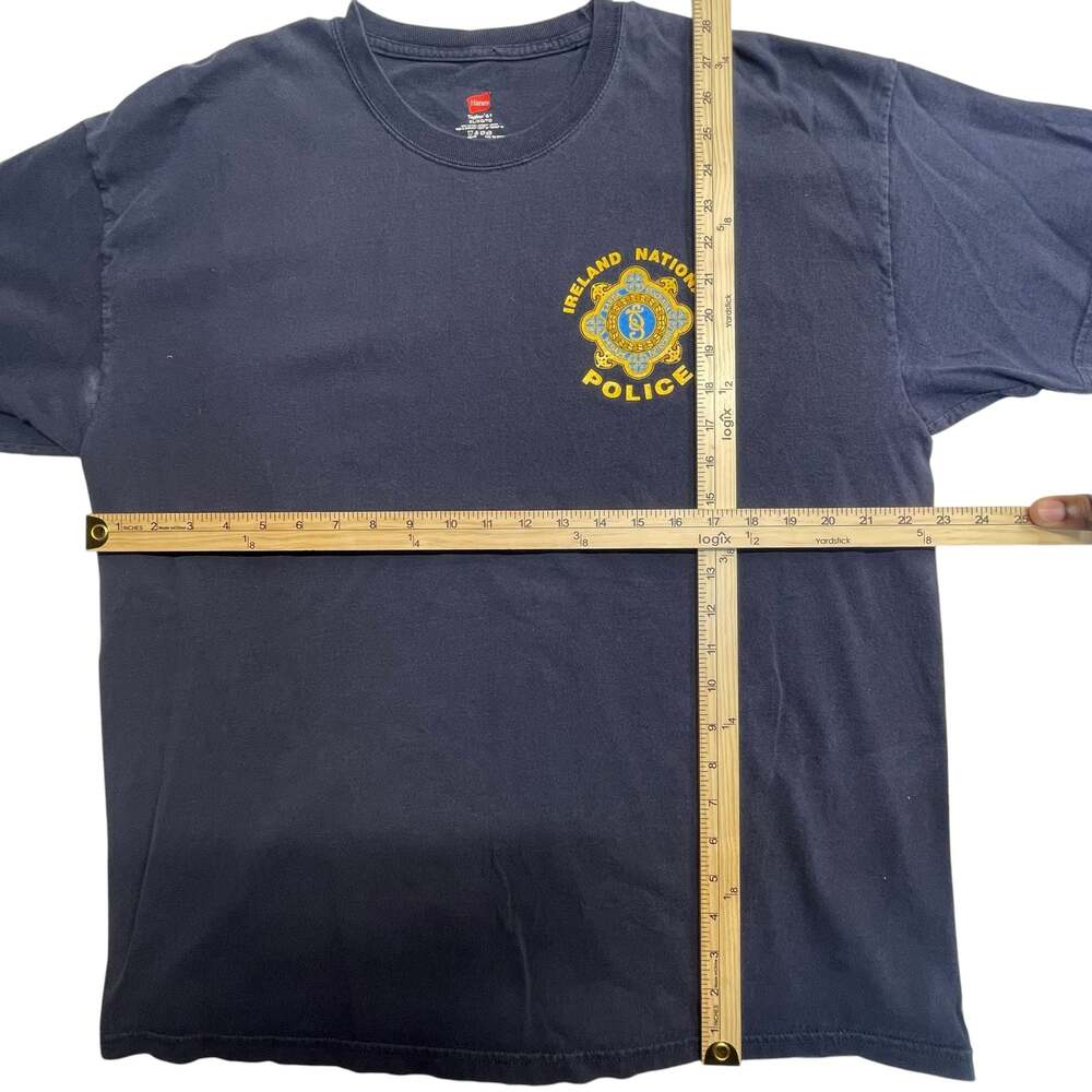 Hanes Ireland National Police Garda Graphic T-Shirt Navy XL - Picture 4 of 7